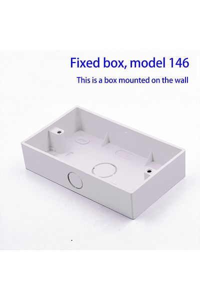 Choice White Delviz External Mounting Box For 146*86mm Standard Wall Switch Plastic Materialsbox Wall Socke
