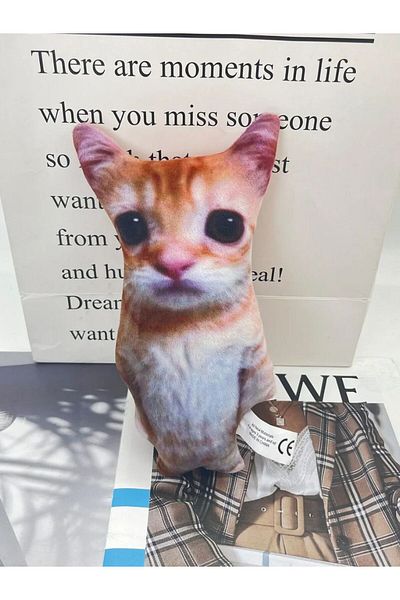 Choice 1pcs 21cm Cute El Gato Cat Plush Toys Wowwow Cat Dolls Plushies Simulation Stuffed Animals Birthday