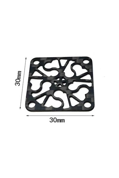 YSIDO 30mm Carbon Board Cooling Fan Cover 30mm 35mm 40mm 45mm 50mm Carbon Fibre Protective Board For