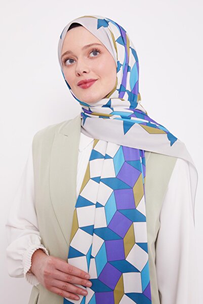 Levidor Σάλι Club με γεωμετρικό σχέδιο βιζόν