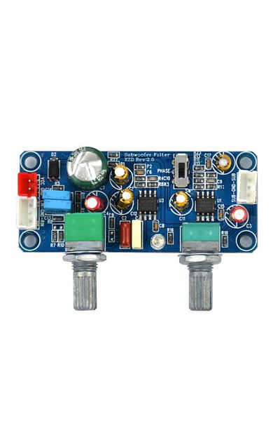 Choice Low Pass Filter Bass Subwoofer Pre-AMP Amplifier Board DC 9-32V Mono/Dual Channel Preamplifier wi...