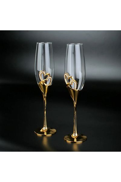 Choice 301-400ml 2 Piece Crystal Champagne Glasses, Wedding Goblets, Red Wine Glasses, European Household S