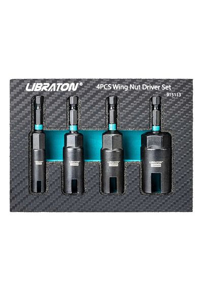 Choice 4pcs Wing Nut Driver Wing Nut Driver Wing Nut Driver Bit 9mm 12mm 15mm 18mm Wing Nut Driver Set For