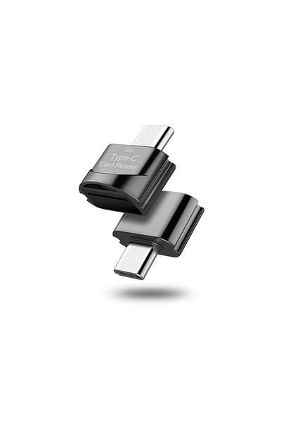 Choice قارئ بطاقات USB 3.0 Type C باللون الأسود، محول USB-c Tf Micro Sd Otg من النوع C، قارئ بطاقات ذاكرة للكمبيوتر المحمول