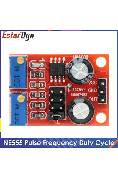 Estardyn NE555 pulse frequency, duty cycle adjustable module,square/rectangular wave signal generator,step...