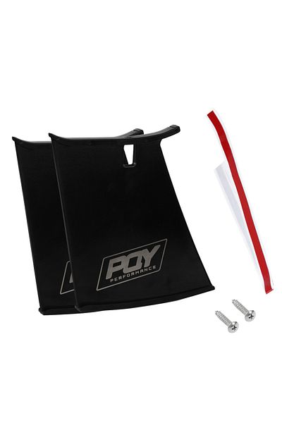 PQY 2 Pieces Free Shipping Rear Wing Spoiler Support Stabilizer For Subaru Sti 04-07 With Logo Jr-ws