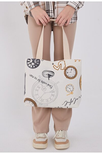 Pure Touch |   Women's Bag |   Canvas |   Large Size |   Lined |   Snap Faste...