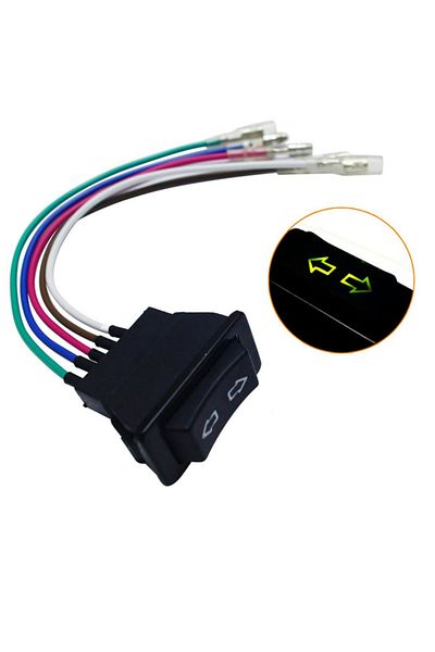 Choice Green 12v 24v Black Car Power Window Switch With Plastic Lamp Electronic Components Universal For Ca