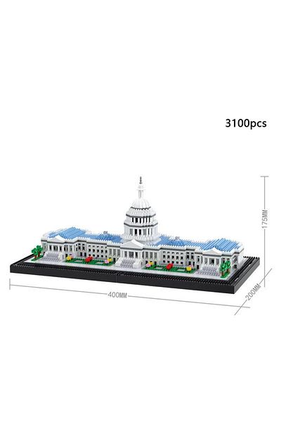 Choice In Bag Capitol Blocks Knew Built Capitol City Construction White House Micro Building Blocks Us Mini