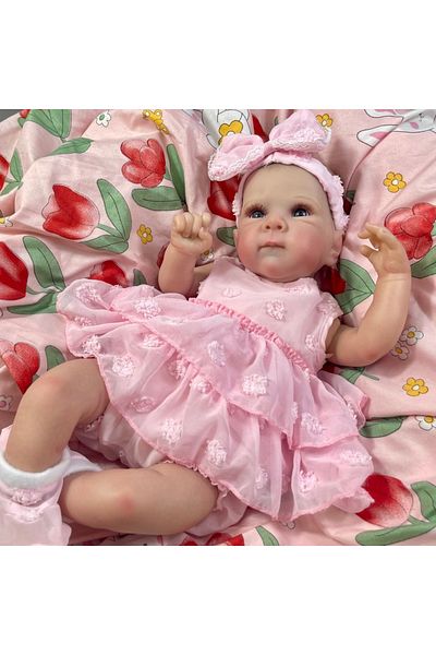 MRB With Blue Eyes Select The Eyes 19 Inch Lifelike Reborn Baby Doll Bettie Girl With Blue Or Brown Eyes