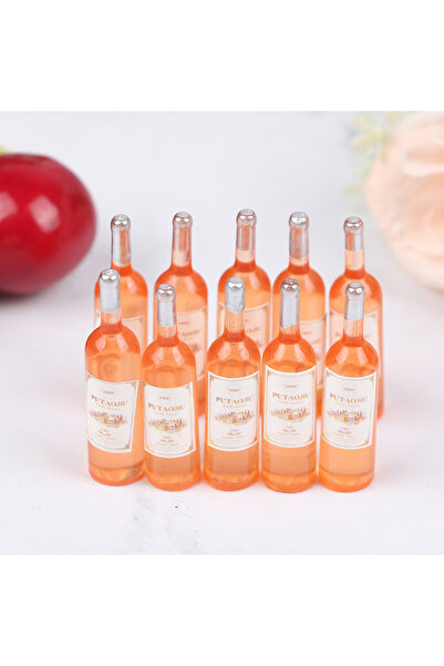 Choice 10 قطع من الزجاجات الصفراء، 10 قطع من زجاجات النبيذ الصغيرة لبيت الدمي...