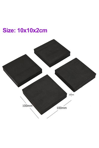 VKTECH 8pcs 10x10x2cm 4/8pcs Washing Machine Anti Vibration Pad Shock Proof Non Slip Foot Feet Tailorable M