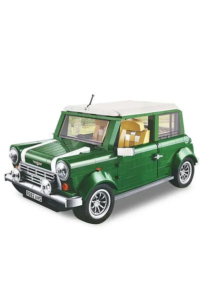 Choice Wood 1267 Technical Mini Cooper Creator Expert Compatible 10242 Diy Building Blocks Bricks Classic C