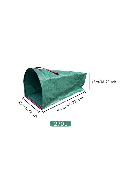 Choice 270l 1pc Semi-circular Garden Leaf Collection Bag, Garden Dust Collector Type Garden Bag, Garden Lea