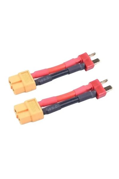 Choice 2pcs Xt60 F To T M Xt60 Female To Deans T-plug Male Connector Lead Adaptor Wire Cable 14awg 40mm Rc