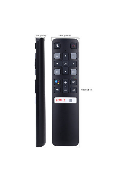 Choice1 Remote Control (RC802V FNR1) Replacement for All TCL Android 4K UHD Smart TV Without Voice Command