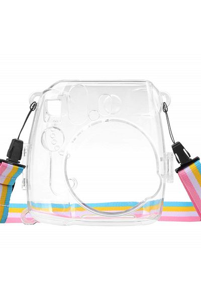 Choice As Picture Instant Camera Cover Anti-scratch Case Transparent Carrier With Strap Replacement For Fuj