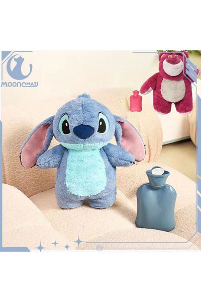 Choice Turo Lilo Stitch Angel Lotso Plush Hand Warm Bag Hot Water Bottles Kawaii Soft Winter Portable Wa...