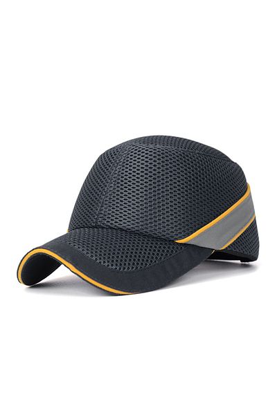 Choice Gray Work Safety Bump Cap Baseball Hat Style Net Cloth Hi-viz Anti-collision Hard Hat Helmet Head Pr