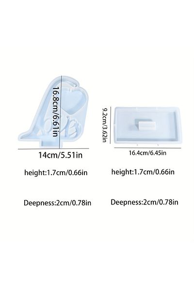 Choice 1set Diy Crystal Epoxy Resin Mold Love Photo Frame Silicone Mold