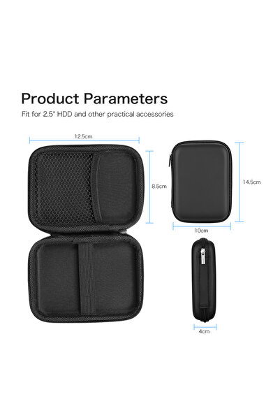 Choice حقيبة حمل القرص الصلب مقاس 2.5 بوصة من مادة إي في إيه مقاومة للصدمات حقيبة حمل القرص الصلب مقاس 2.5 بوصة ملحق كمبيوتر