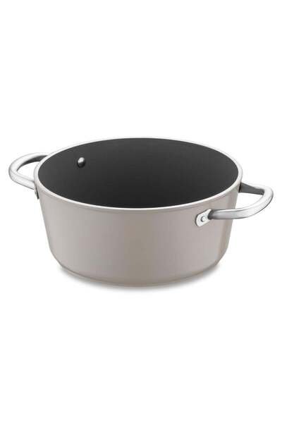 Jumbo Swis Crystal Bej Derin Tencere 24 Cm