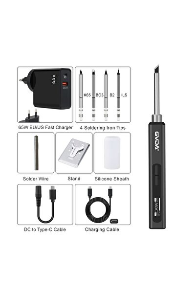Choice مكواة لحام كهربائية ذكية 65 وات قابلة للتعديل ودرجة حرارة ثابتة وسريعة...