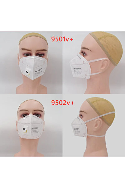 3M 9502V 25pcs 3M Mask 9501V+ 9502V+ Anti-particulate Mask Standard Breath Valve Folding Headband Earlo