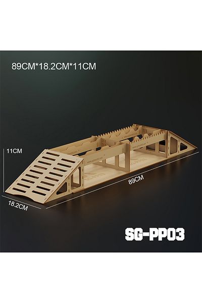Choice Sg-pp03 Amoracing Parts Wooden Simulation Off-road Obstacles For 1/18 1/24 Rc Crawler Model Car Adul