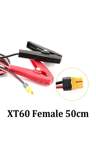 Choice Xt60female Wire 50cm 14awg 50cm Alligator Clip To T Plug/xt60 Female Plug Cable Wire For Isdt Q6 Cha
