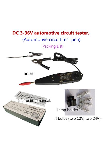 Choice Dc 3-36v New Arrival! Dc 3-36v Auto Electric Pen, Auto Repair Test Light, Led Test Light, Auto Circu