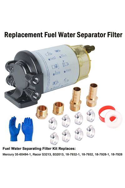 LARATH S3213 Fuel Water Separator Filter Assembly Compatible with Outboard Motor Mercury  Yamaha Racor S...