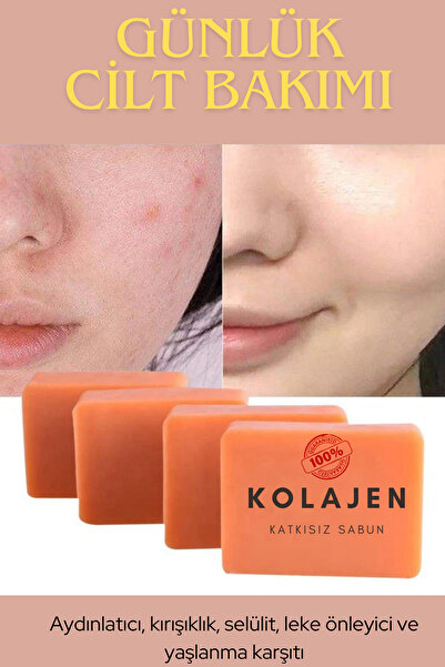 VERANT Doğal Kolajen Sabun 150 gr (Aydınlatıcı, kırışıklık, selülit, leke önl...