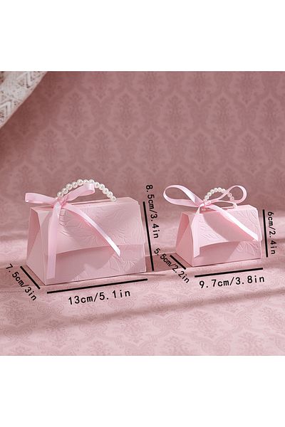 Choice Other Other L-10pcs-pink 10pcs Pink Paper Gift Box, Concave And Convex Three-dimensional Flower Desi