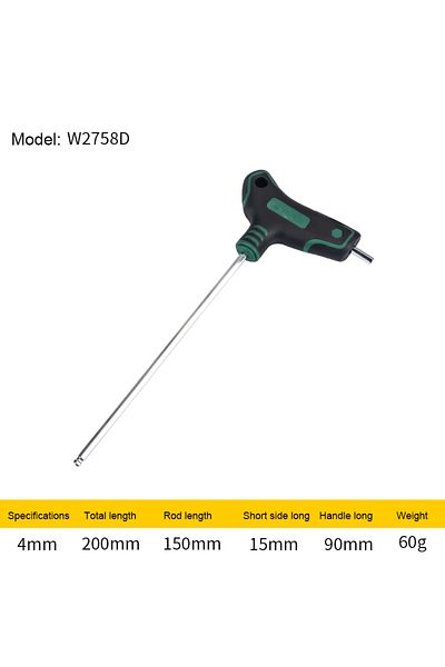 Choice Ball-4mm Wynn's T-handle Allen Wrench Metric Long Arm Ball/flat End Hex Key Wrench 1.5-12mm Home Aut