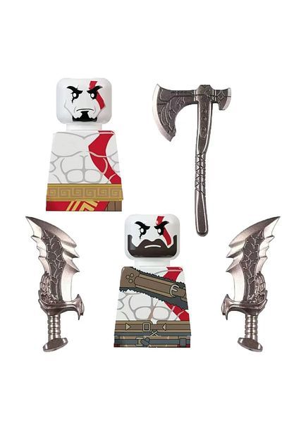 Choice مجموعة تجميع متوافقة مع شخصيات الحركة الصغيرة Ev03 Ev04 Kratos Bricks Hot Game Witcher Geralt Ciri
