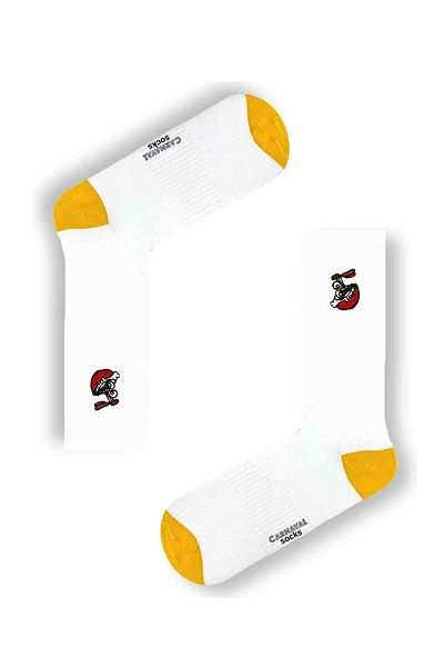 CARNAVAL SOCKS Комплект от 6 бродирани чорапи за бързо хранене