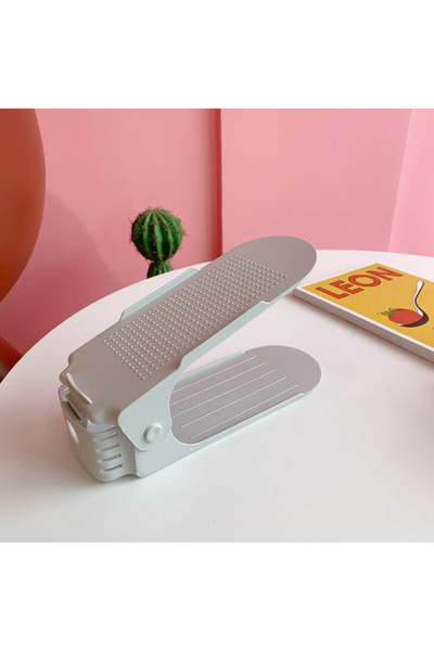 Choice خزانة أحذية متينة قابلة للتعديل، مكونة من 6 قطع باللون الرمادي، مزودة ...