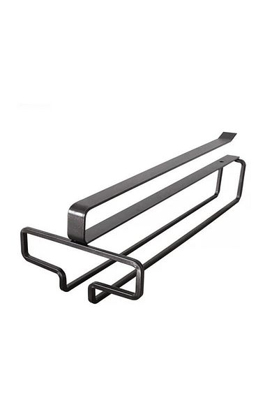 Choice Black Wine Glass Holder,under Cabinet Wine Glasses Rack For Bar Restaurants,metal Hanging Sturdy Gob