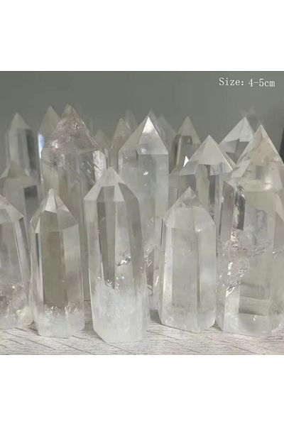 Choice 4-5cm 1pcs Brazilian Natural Quartz Crystal White Crystal Brazilian Crystal Healing Crystal Ornament