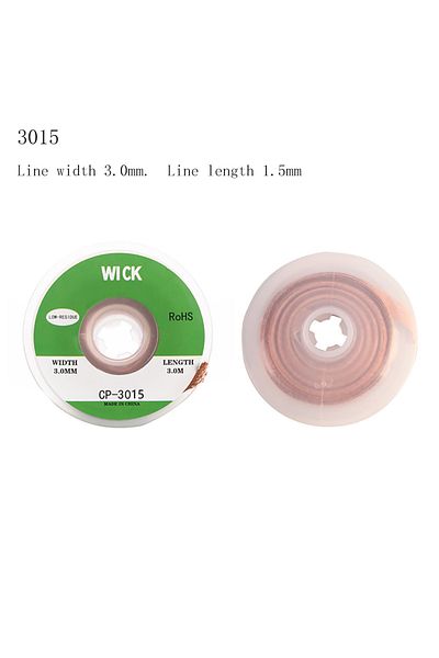 MLDCZS 3015(1PCS) Tin Suction Wire Manual Desoldering Suction 1.5m Welding Point Solder Remover Braid Tape