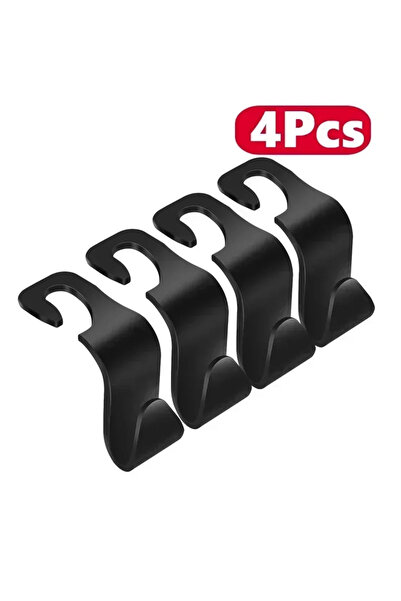 Choice 4 قطع - أسود 4 قطع خطافات مسند رأس السيارة للحقائب وحامل منظم ظهر المق...