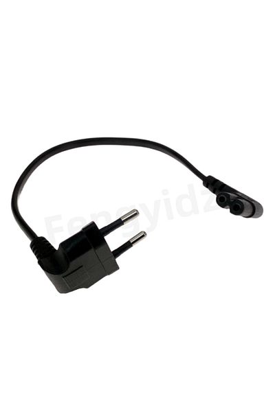 Choice كابل مزود الطاقة بزاوية قائمة 3 متر من Schuko Cee7/16 Europe 2pin Male إلى Iec 320 C7 بزاوية 90 درجة