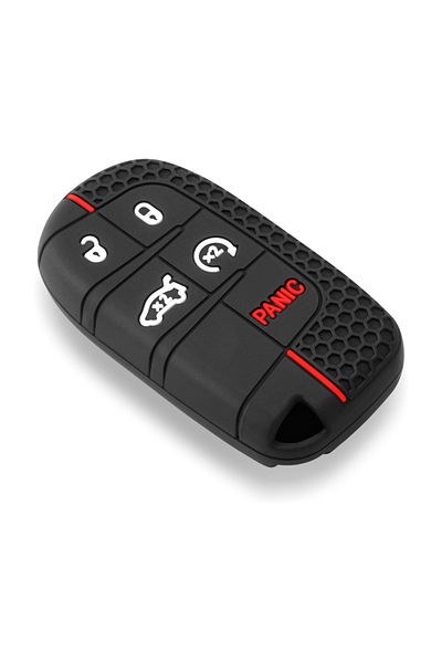 Choice Black Silicone Key Fob Case Holder Cover For Jeep Cherokee Compass Commander Renegade Chrysler For D