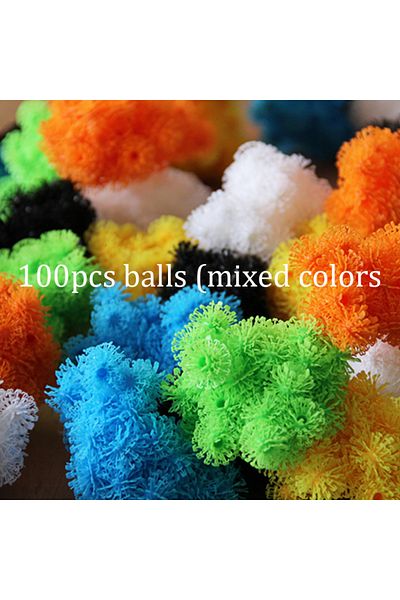 Choice 100pcs Balls Magic Thorn Balls Construction Building Blocks Kids Children Diy Creative Interlocking