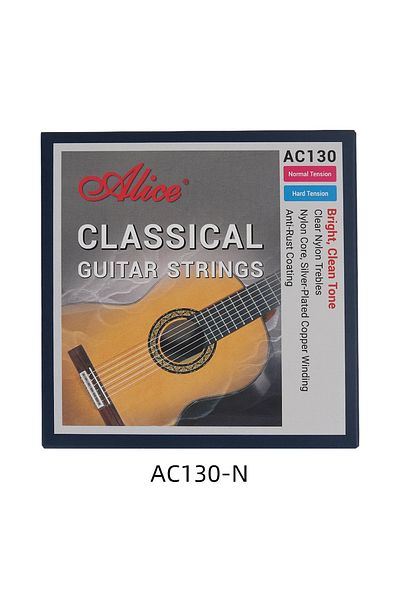 Choice Ac130-n Alice Ac130 Classical Guitar Strings Set Clear Nylon Plain String Silver Plated Copper Alloy