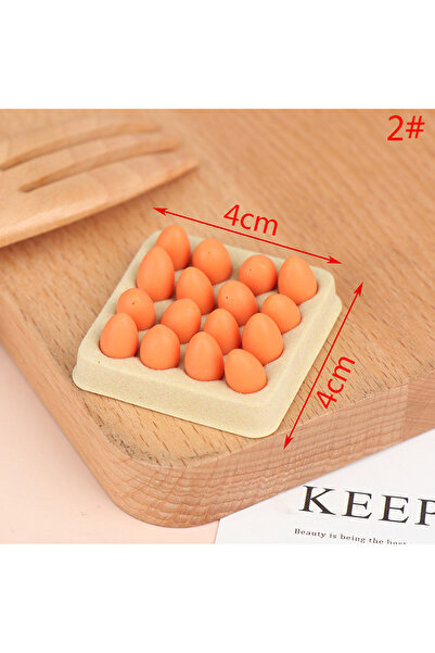 Choice ب 1 مجموعة هدية بيت اللعب محاكاة مصغرة مشهد الطعام نموذج بيضة صغيرة مع...