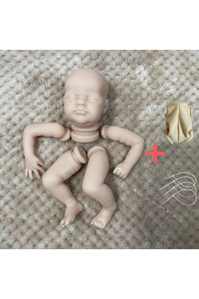MRB Kit With Cloth Body Mini Reborn Kit 9 Inches Reborn Baby Vinyl Doll Kit Wee Mouse Unpainted Unassemb