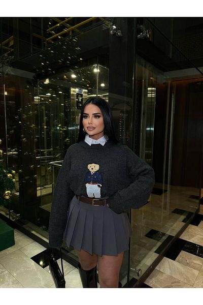 Ekim Store Fustă scurtă plisată cu curea