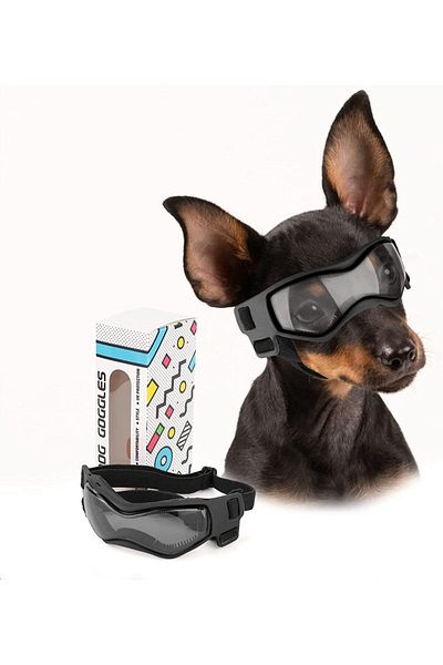 Choice S Small Black Dog Goggles For Small Breed Dog Sunglasses Dog Uv Sunglasses Windproof Soft Frame Adju